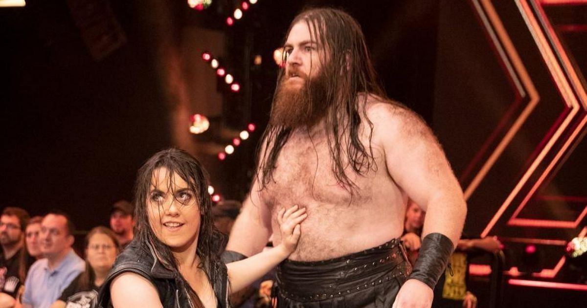 Nikki Cross and Killian Dain (Big Damo) during their time together in SAnitY.